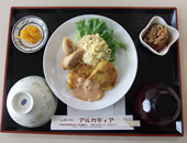 メンチカツカレー(サラダ付)